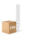Confezione Multipack 10x Noxion Lucent PL-S LED 4.3W 600lm - 840 Bianco Freddo | 2-Pin - Sostitutiva 9W
