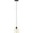 Brilliant Casto Luce Pendente Vetro Luce Pendente Metallo Nero Beige | 190mm - Adatto per 1x E27