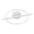 Eglo Luce da soffitto Amandolo Acciaio Bianca 17W 1900lm - 827-865 Regolabile Bianca + RGB | Dimmerabile