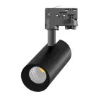 Noxion Luce A Binario LED 3 Fasi Ecowhite Aluminium Nero 20W 2060lm 36D - 840 Bianco Freddo | UGR 