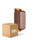 Confezione Multipack 10x Nordlux Nico Luce Da Parete Aluminium Arrugginito Up & Down | Adatto per 2x GU10