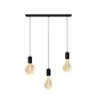 Calex XXL Oro Filamento Set completo - Including 3 XXL Bulbos + Cordset Rettangolare base