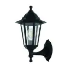 Eglo Luce Da Parete Duanera Nero | IP44 - Adatto per 1x E27